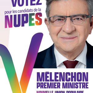 affiche Nupes Mélenchon Premier ministre