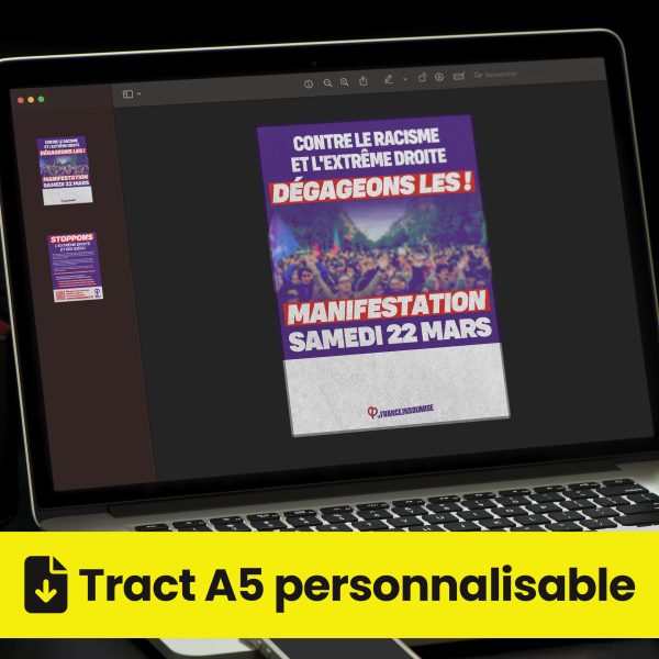 Tract PDF Personnalisable - Manifestations 22 mars