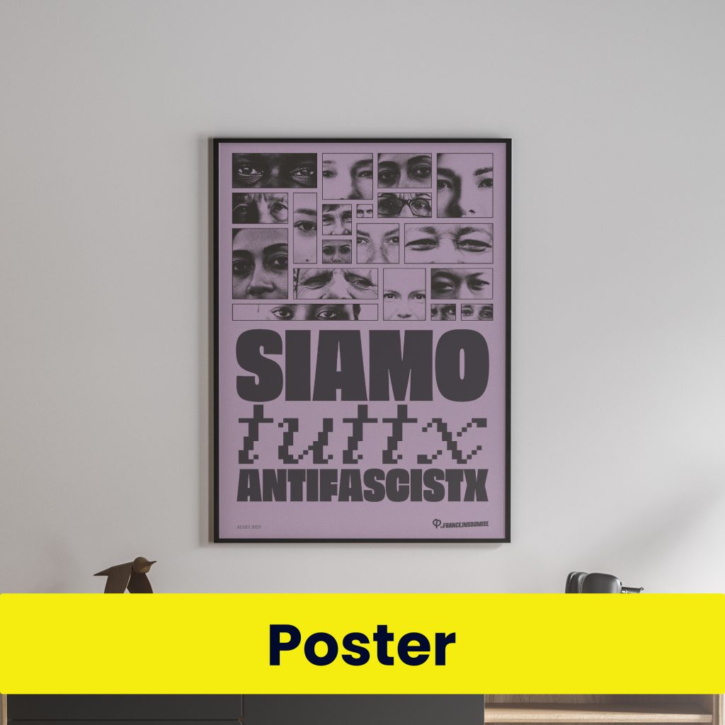 poster du mois siamo tuttx antifascistx