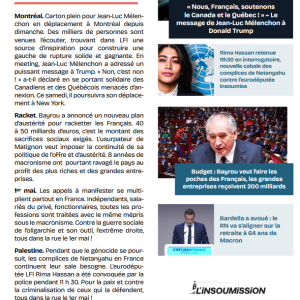 À télécharger - Lettre de l'Insoumission du 19 avril 2025