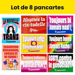 8 Pancartes - Marches des Fiertés
