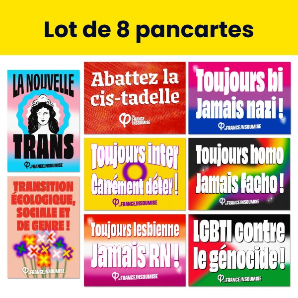 8 Pancartes - Marches des Fiertés