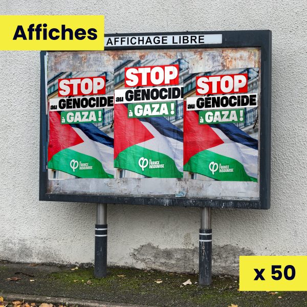 50 Affiches - Stop au génocide à Gaza