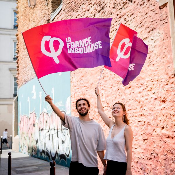 Drapeau (SANS HAMPE) - La France insoumise