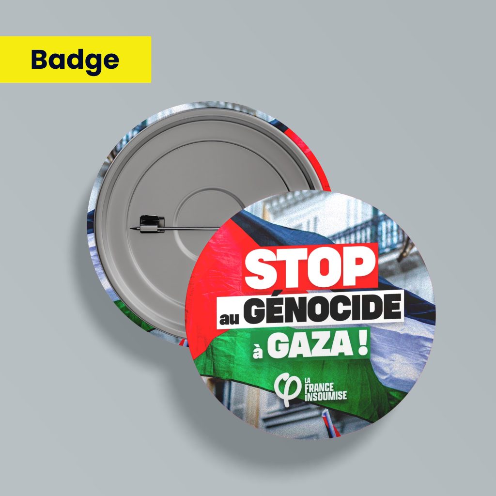 badge stop génocide