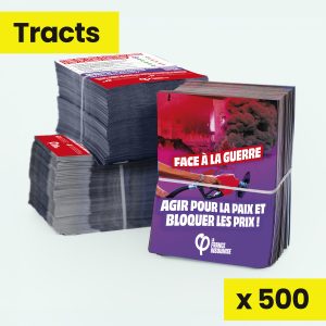 tract agir pour la paix et bloquer les prix