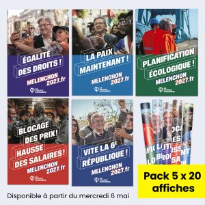 100 Affiches Mélenchon2027.fr