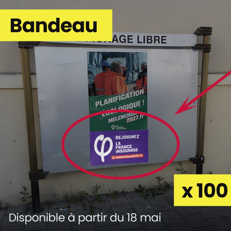 Bandeau rejoindre la France insoumise