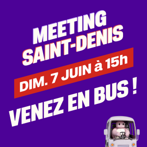 Bus pour le meeting de Saint-Denis