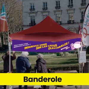 Banderole M27 - inscription sur les listes électorales