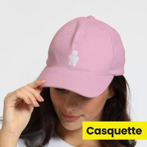 Casquette rose Tortue