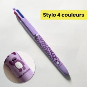 Stylo BIC violet tortue