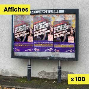 100 Affiches Jeunes insoumis·es - Inscription sur les listes électorales