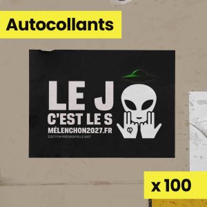 100 Autocollants - Le J c'est le S
