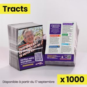 1000 Tracts Jeunes insoumis·es - Inscription sur les listes électorales