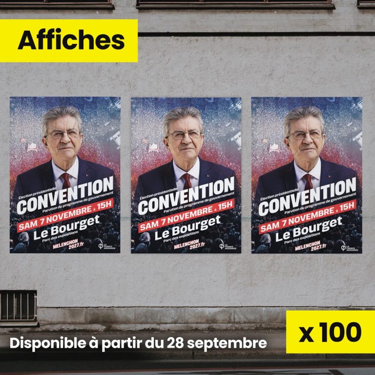 affiches 7 novembre Convention Le Bourget