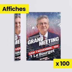 100 Affiches - 7 novembre grand meeting Le Bourget