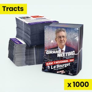 1000 Tracts - 7 novembre grand meeting Le Bourget